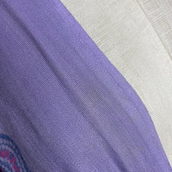 YOA Floral Scarf Shawl Wrap Fringe Mandala Pattern FLAWS Women 62" x 44" Boho - Picture 5 of 16